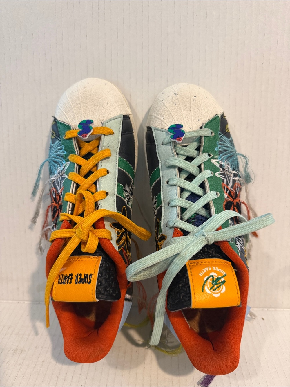 Sean Wotherspoon Adidas Superstar Super Earth Sneakers (sz women’s 7.5) - Picture 2 of 9